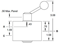 Circle Seal Shutoff Valve 9300 Series Dimensions PPQ(single)